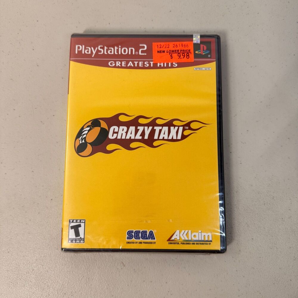 Crazy Taxi Greatest Hits PS2 Factory Sealed Sony PlayStation2 Game